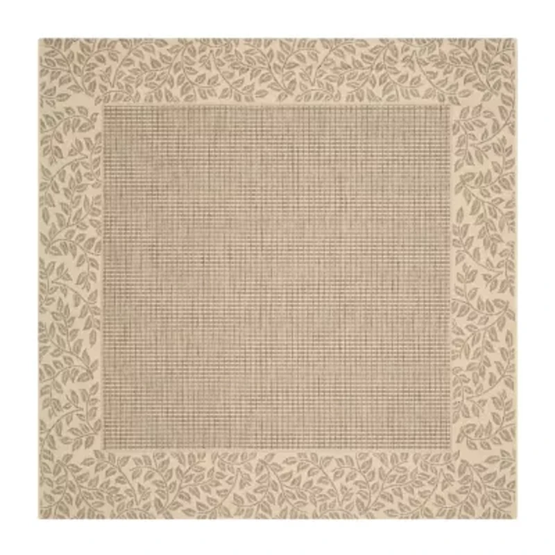 Safavieh Courtyard Collection Chad Oriental Indoor/Outdoor Square Area Rug