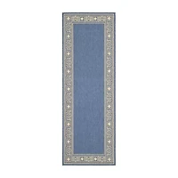 Safavieh Courtyard Collection Cherette Oriental Indoor/Outdoor Runner Rug