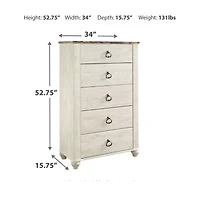 Signature Design by Ashley® Smithfield Five Drawer Chest