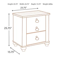 Signature Design by Ashley® Smithfield Two Drawer Nightstand