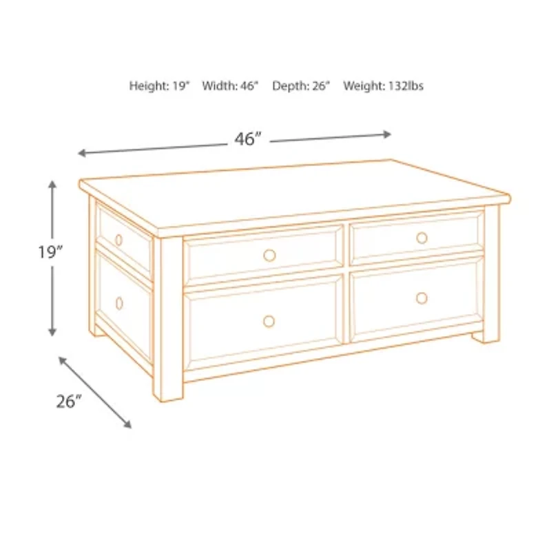 Signature Design by Ashley® Tyler Creek Lift Top Cocktail Table