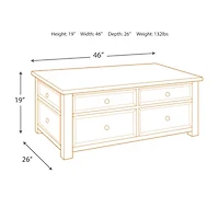 Signature Design by Ashley® Tyler Creek Lift Top Cocktail Table
