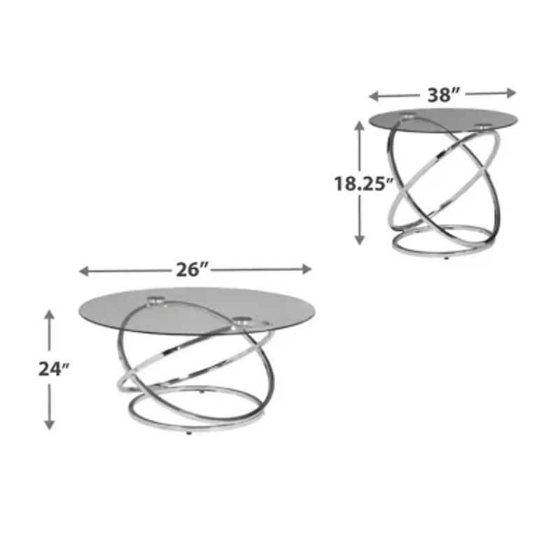 Signature Design by Ashley® 3-Piece Hollynyx Coffee Table Set