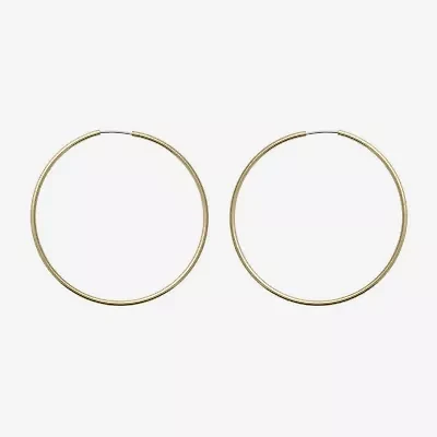 Mixit Womens 80mm Hoop Earrings