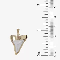 Shark Tooth Womens 14K Gold Pendant
