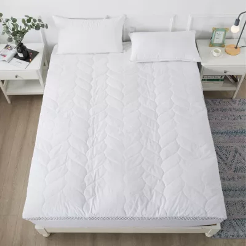 Waverly Cotton Quilted Dual Chamber 1.5 Feather Topper