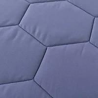 St. James Home Honeycomb Color Contrast Stitch Down Alternative Blanket