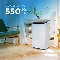 Commercial Cool 12,000 BTU AC with Dehumidifier & Fan with 2 Remote Controls, 550 Sq. Ft.