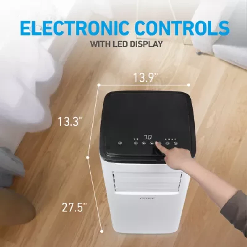 Coby Portable 3-in-1 9,000 BTU AC, Dehumidifier & Fan for 400 Sq. Ft. with Remote Control and Timer