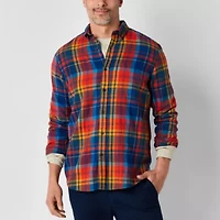 St. John's Bay Mens Long Sleeve Classic Fit Flannel Shirt