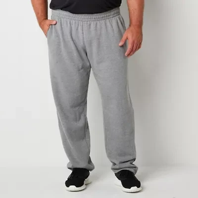 Xersion Quick Dry Cotton Fleece Mens Straight Mid Rise Regular Fit Big and Tall Workout Pant