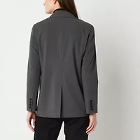 Worthington Womens Relaxed Single Button Blazer