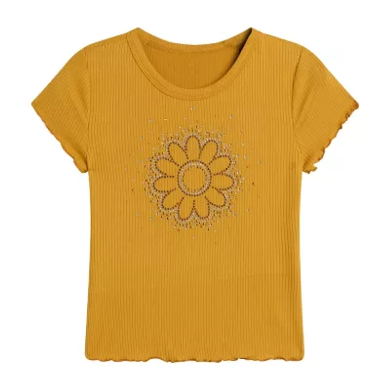 Knit Works Big Kid Girls Round Neck Short Sleeve Regular Fit Graphic T-Shirt