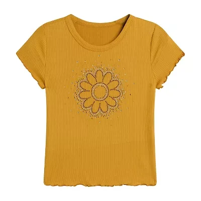 Knit Works Big Kid Girls Round Neck Short Sleeve Regular Fit Graphic T-Shirt