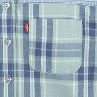 Levi's Big Kid Girls Hooded Long Sleeve Regular Fit Button-Down Shirt