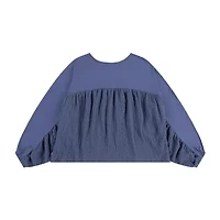 Levi's Big Kid Girls Round Neck Long Sleeve Blouse