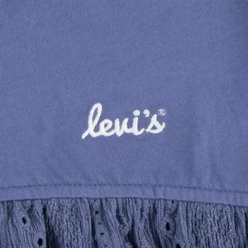 Levi's Big Kid Girls Round Neck Long Sleeve Blouse