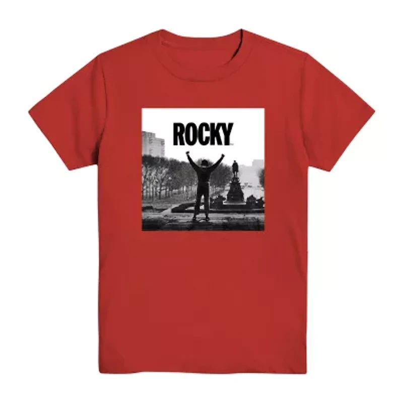 Rocky Little & Big Kid Boys Crew Neck Short Sleeve Regular Fit Graphic T-Shirt