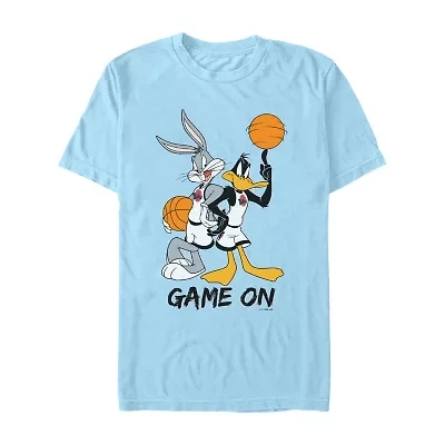 Mens Short Sleeve Looney Tunes Basketball Graphic T-Shirt