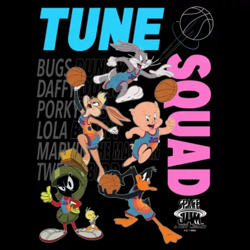 Mens Short Sleeve Looney Tunes Basketball Graphic T-Shirt
