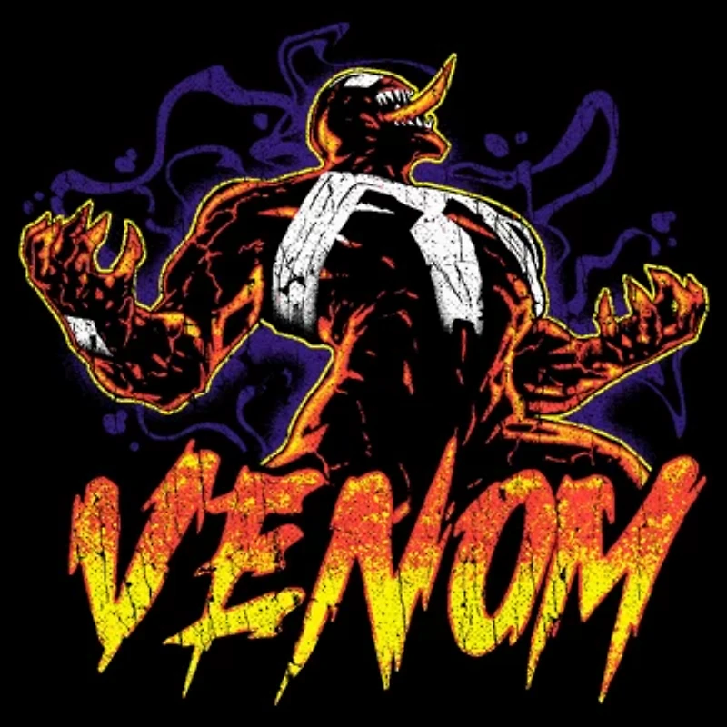 Mens Short Sleeve Venom Graphic T-Shirt