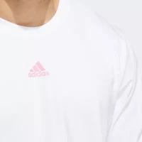 adidas Mens Crew Neck Long Sleeve Regular Fit Graphic T-Shirt
