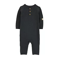 Carter's Baby Boys Crew Neck Long Sleeve Rib Jumpsuit