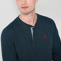 U.S. Polo Assn. Mens Henley Neck Long Sleeve Embroidered Classic Fit Thermal Top