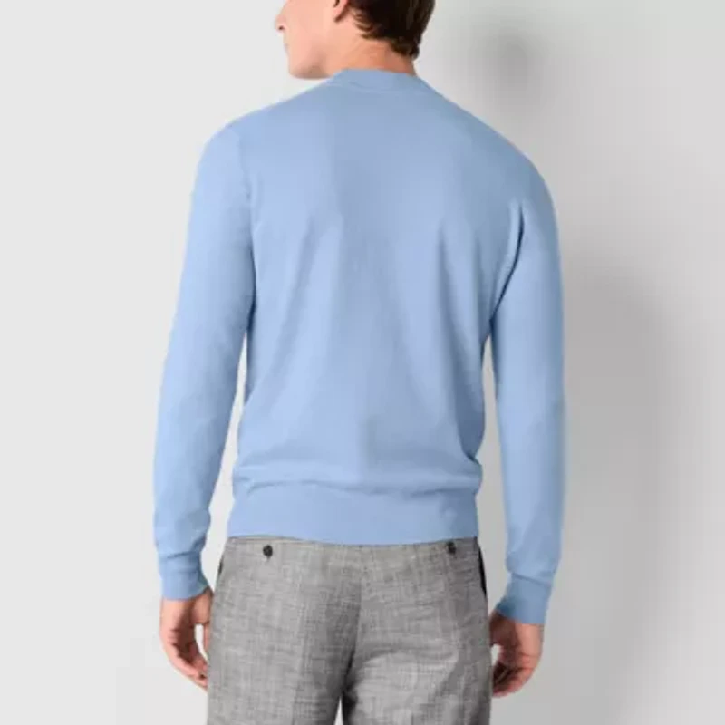 J. Ferrar Mens Long Sleeve Mock Neck Top