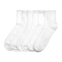 Cuddl Duds Womens 6 Pair Quarter Ankle Socks