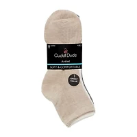 Cuddl Duds Womens 6 Pair Quarter Ankle Socks