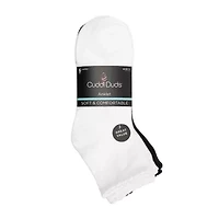 Cuddl Duds Womens 6 Pair Quarter Ankle Socks