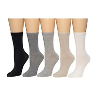 Cuddl Duds Womens 5 Pair Crew Socks