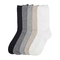 Cuddl Duds Womens 5 Pair Crew Socks