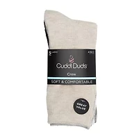 Cuddl Duds Womens 5 Pair Crew Socks