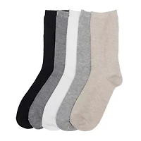 Cuddl Duds Womens 5 Pair Crew Socks