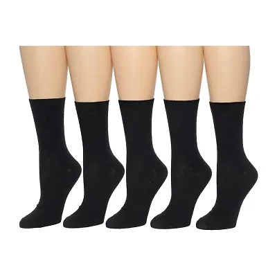 Cuddl Duds Womens 5 Pair Crew Socks