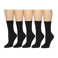 Cuddl Duds Womens 5 Pair Crew Socks