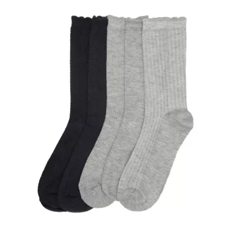 Cuddl Duds Womens 5 Pair Crew Socks