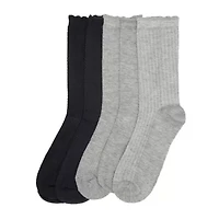 Cuddl Duds Womens 5 Pair Crew Socks