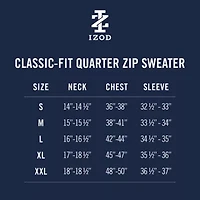 IZOD Honeycomb Mens Long Sleeve Quarter-Zip Pullover Sweater