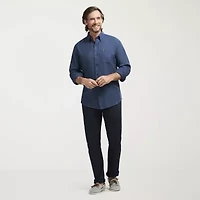 IZOD Stratton Mens Long Sleeve Stretch Fabric Classic Fit Flannel Shirt