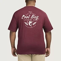 IZOD Saltwater Mens Crew Neck Short Sleeve Classic Fit Big and Tall Graphic T-Shirt