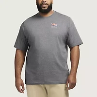 IZOD Saltwater Mens Crew Neck Short Sleeve Classic Fit Big and Tall Graphic T-Shirt