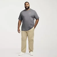 IZOD Saltwater Mens Crew Neck Short Sleeve Classic Fit Big and Tall Graphic T-Shirt