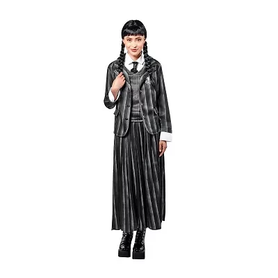 Womens Black Nevermore Academy Uniform The Addams Family Wednesday 3-pc. Costume
