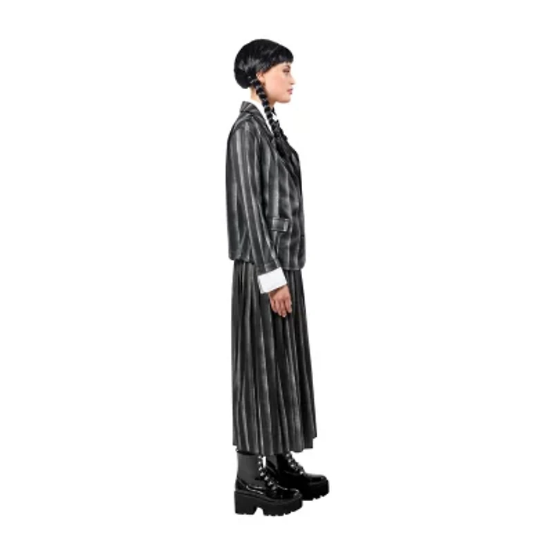 Womens Black Nevermore Academy Uniform The Addams Family Wednesday 3-pc. Costume