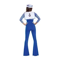 Womens Sailorette Jumpsuit Costume