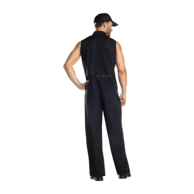 Mens Formula Racer Jumpsuit Costume