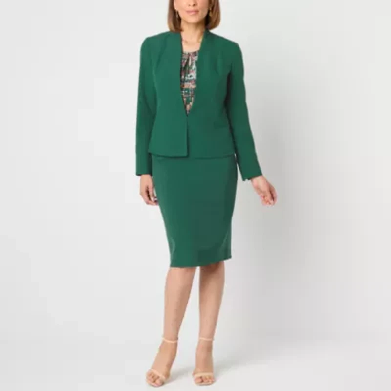 Black Label by Evan-Picone Womens Suit Skirt